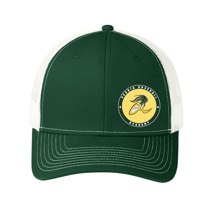 Peoria Baseball Academy Seal Curved Snapback Trucker