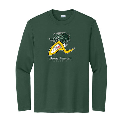 Peoria Baseball Mascot Long Sleeve Tee