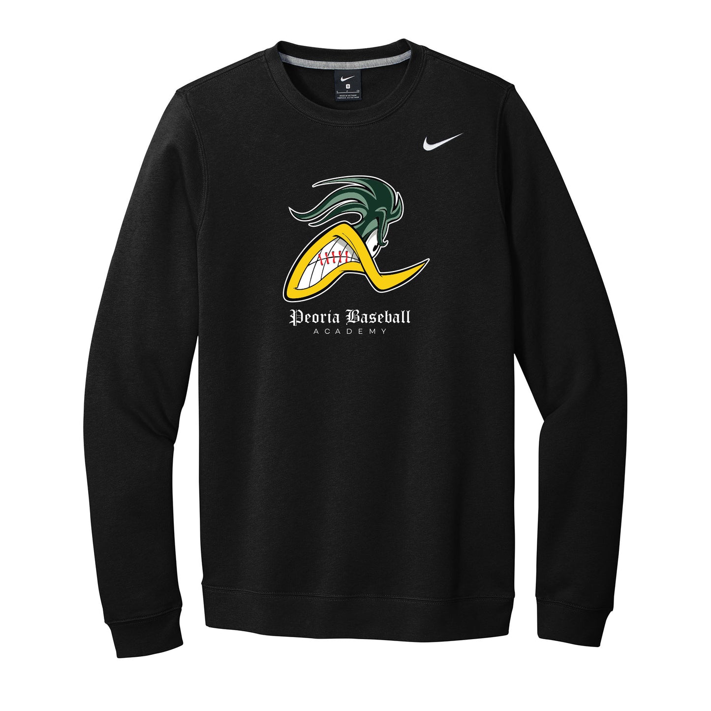 Peoria Baseball Mascot Nike Crewneck Sweatshirt