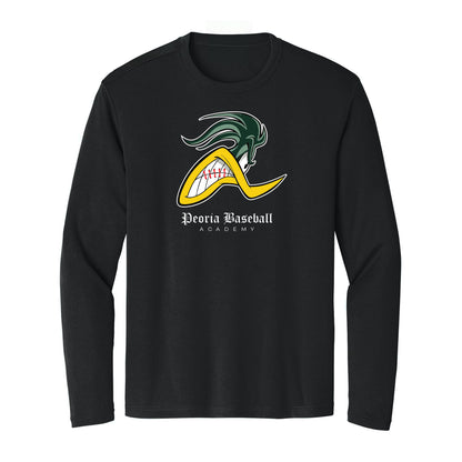 Peoria Baseball Mascot Long Sleeve Tee