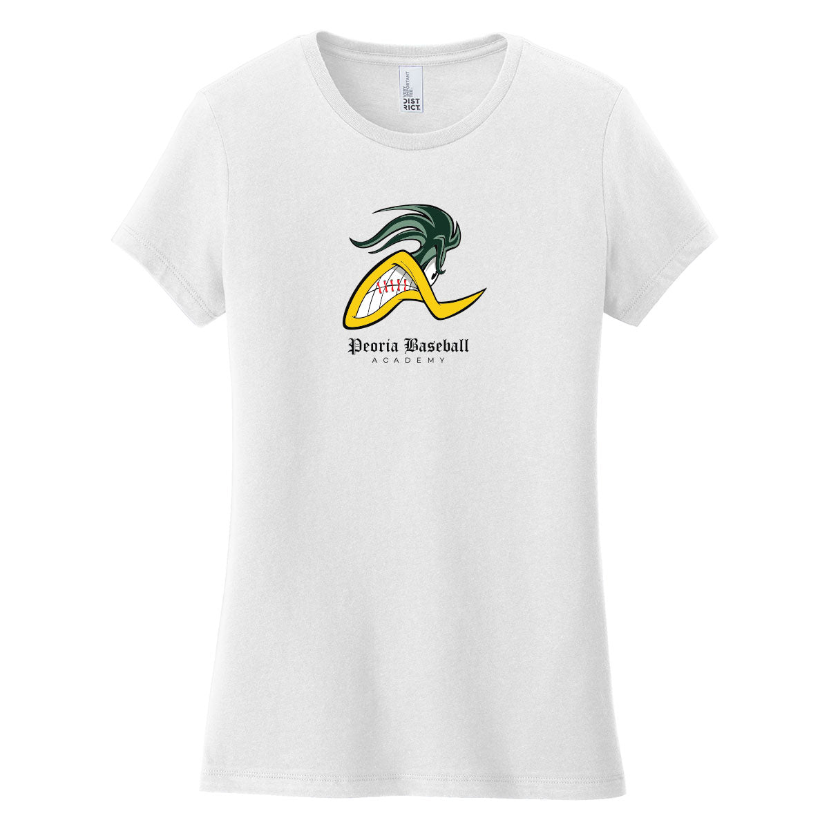 Peoria Baseball Mascot Women's Fitted Tee
