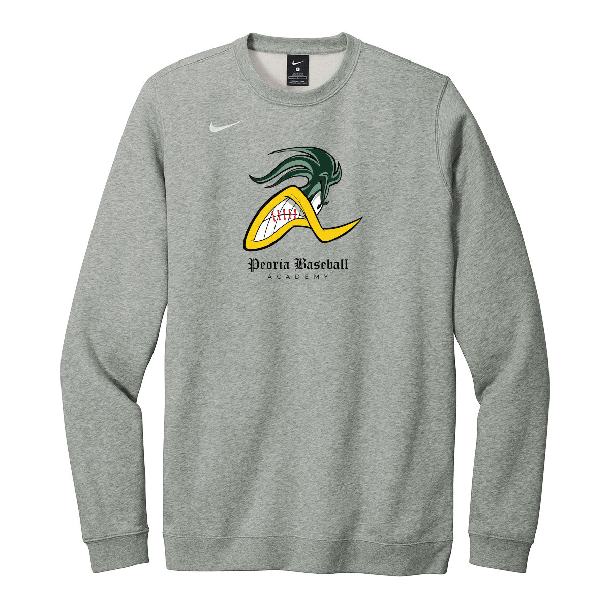 Peoria Baseball Mascot Nike Crewneck Sweatshirt