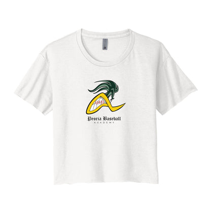 Peoria Baseball Mascot Cropped Tee