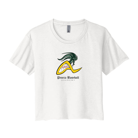Peoria Baseball Mascot Cropped Tee