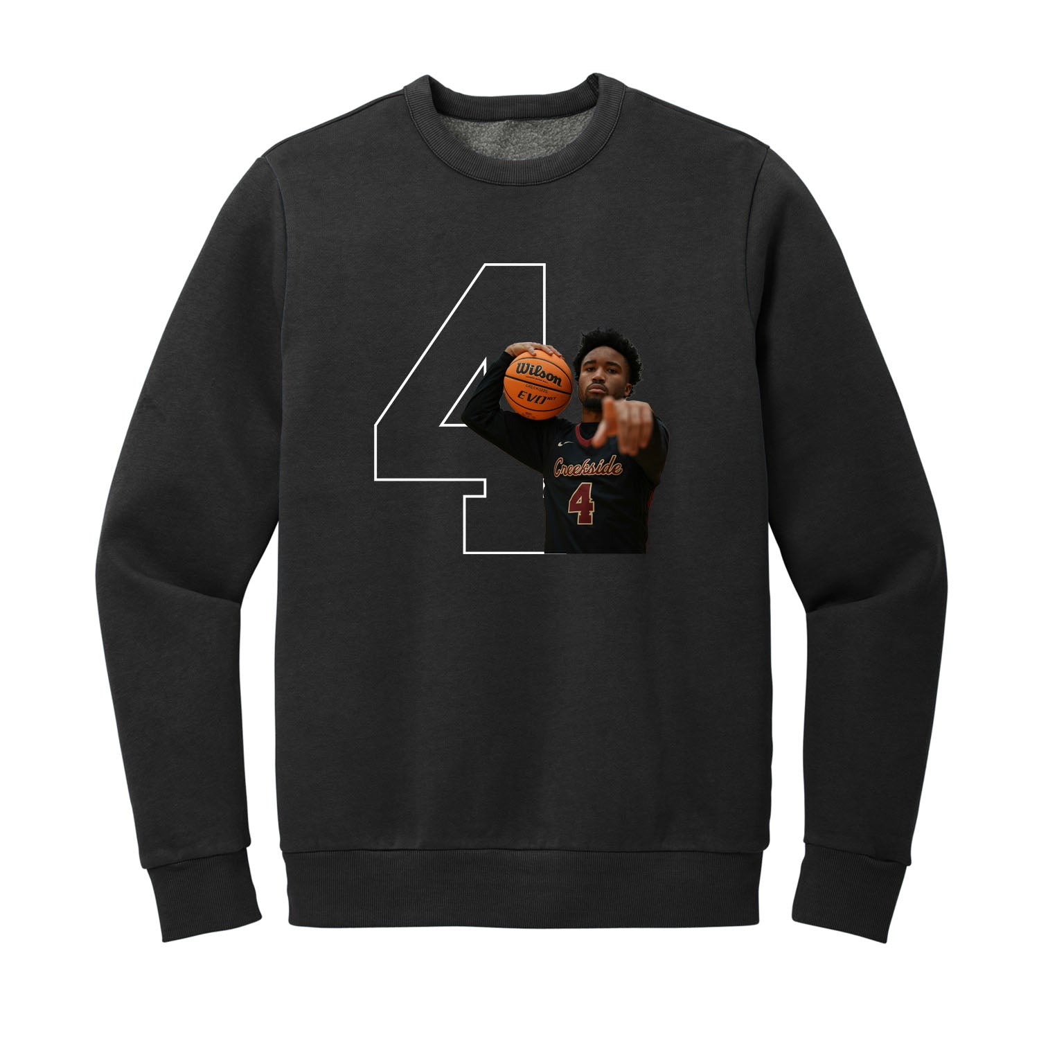 Custom Number and Picture Crewneck Sweatshirt