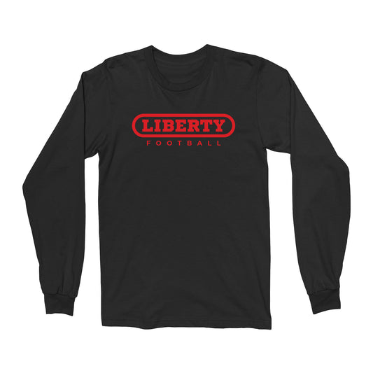 2025 Liberty Football Red Unisex Long Sleeve Tee