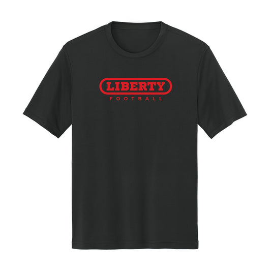2025 Liberty Football Red Dri Fit Tee