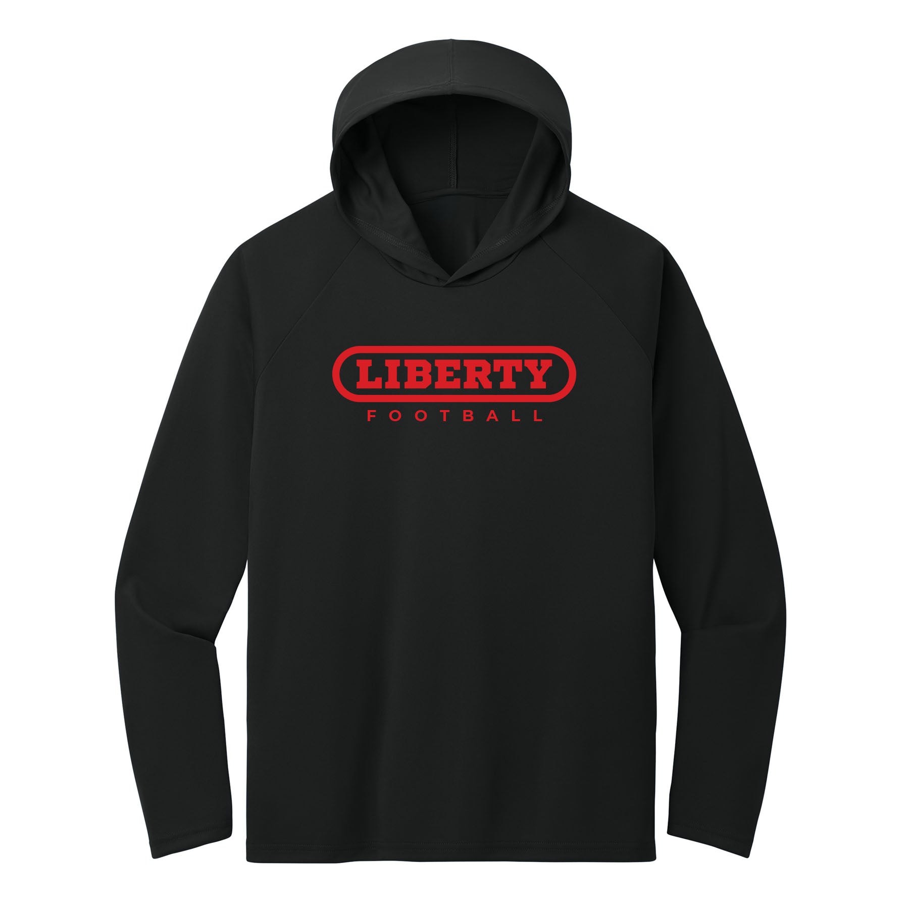 2025 Liberty Football Performance Hooded Long Sleeve Tee