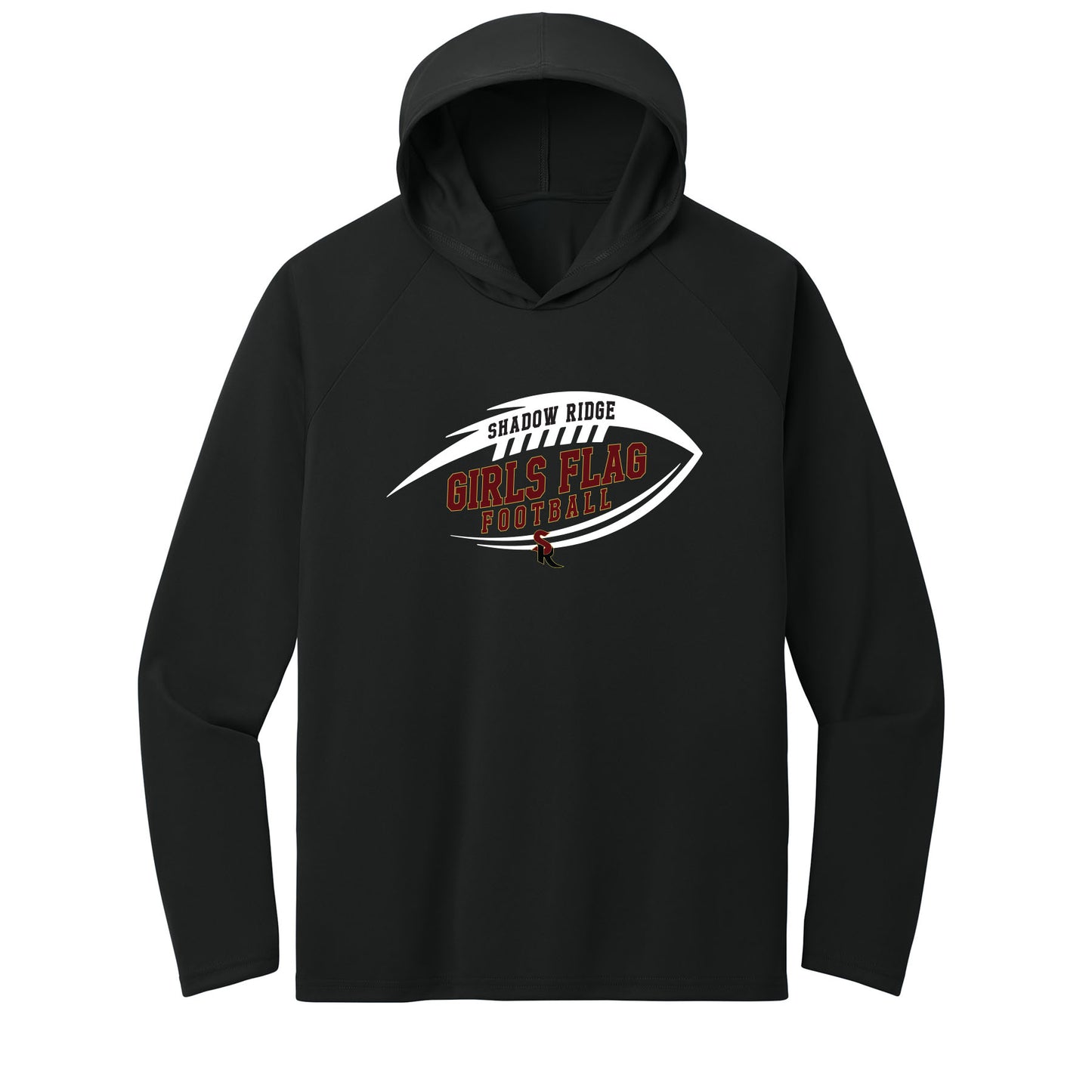 Shadow Ridge Flag Football Performance Hooded Long Sleeve Tee