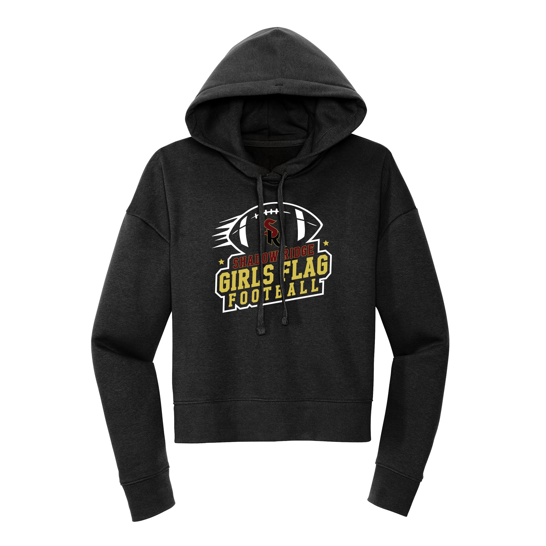 Shadow Ridge Girls Flag Football Cropped Hoodie