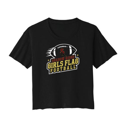 Shadow Ridge Girls Flag Football Cropped Tee