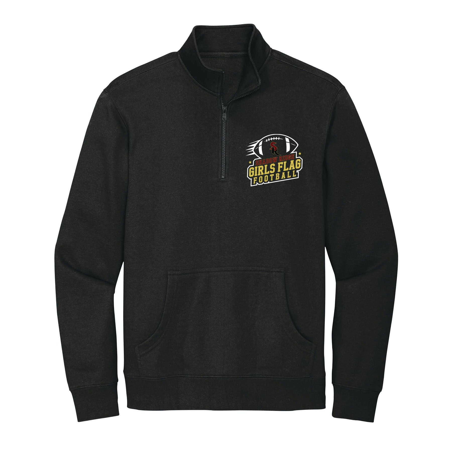 Shadow Ridge Girls Flag Football 1/4 Zip Fleece