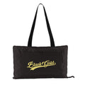 Black Gold Script Foldable Thermal Blanket