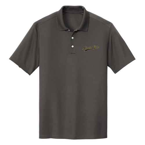 Black Gold Baseball Script Performance Polo