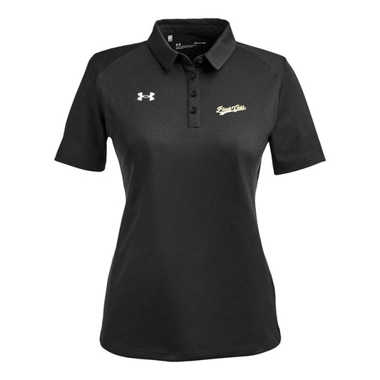 Black and Gold Script UA Women's Polo
