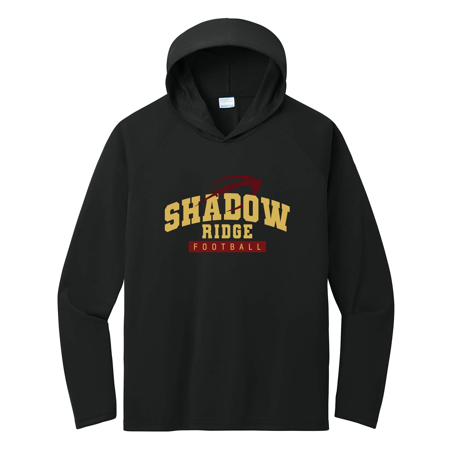 SR Football Performance Hooded Long Sleeve Tee