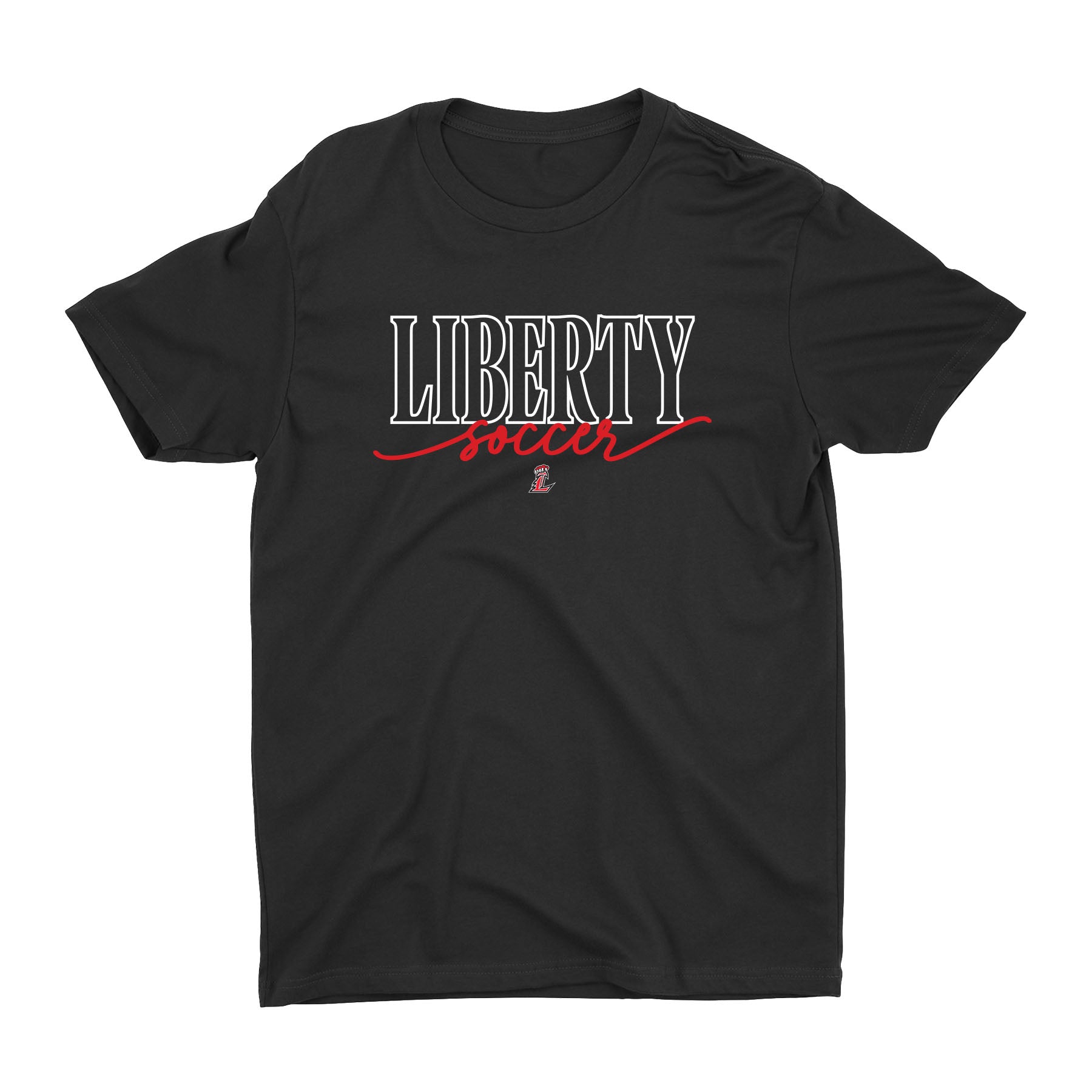 Liberty Script Soccer Unisex Tee