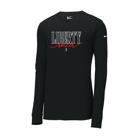 Liberty Script Soccer Nike Long Sleeve Tee