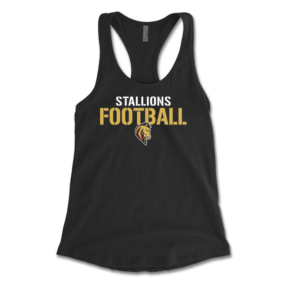 Stallions Football Women's Racerback Tank