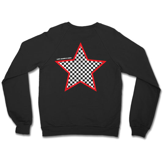 LA Dance Checkered Star Crewneck Sweatshirt