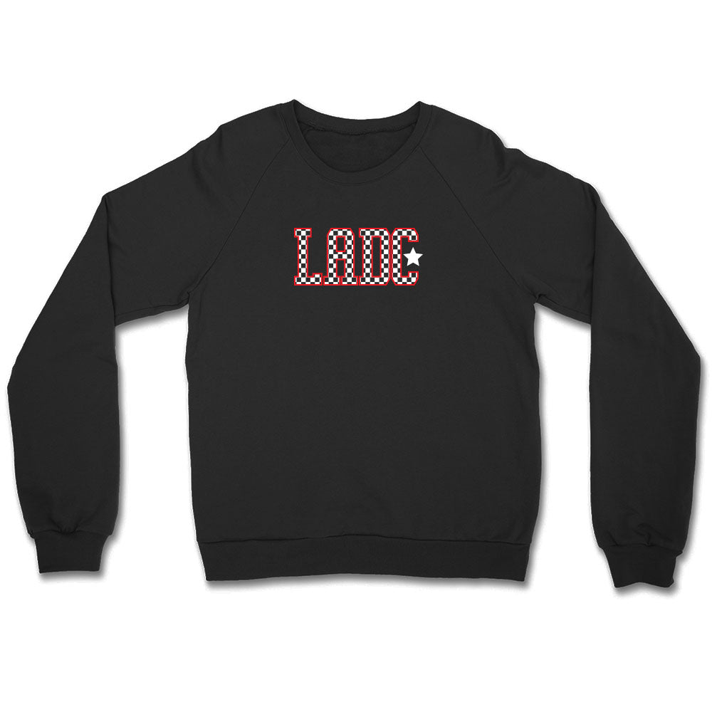 LA Dance Checkered Star Crewneck Sweatshirt