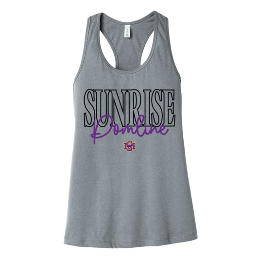 Sunrise Pomline Womens Racerback Tank