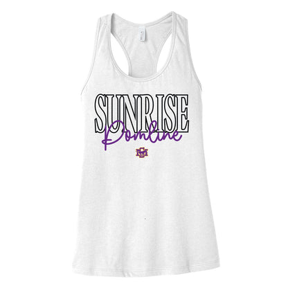 Sunrise Pomline Womens Racerback Tank