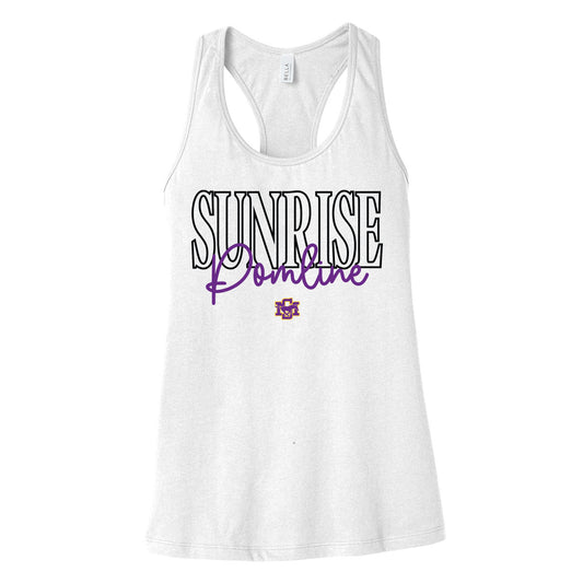 Sunrise Pomline Womens Racerback Tank