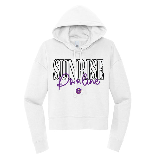 Sunrise Pomline Cropped Hoodie