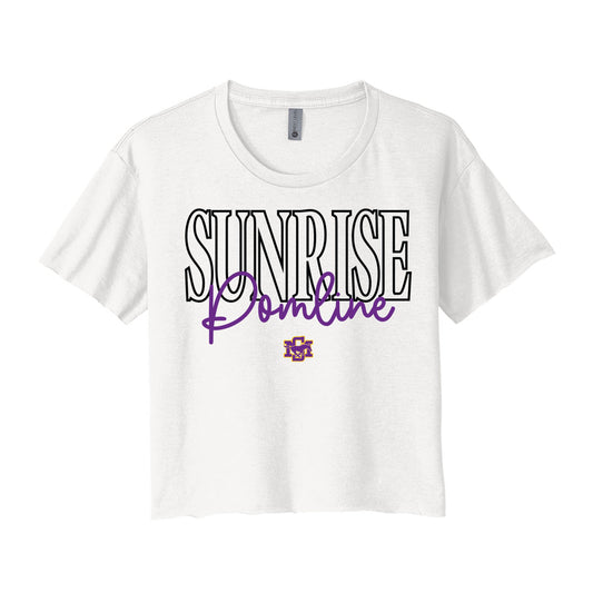 Sunrise Pomline Cropped Tee