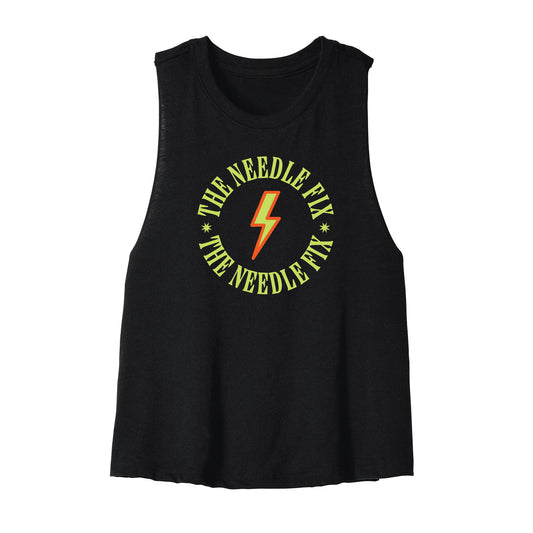 The Needle Fix Crest Cropped Racerback Tank