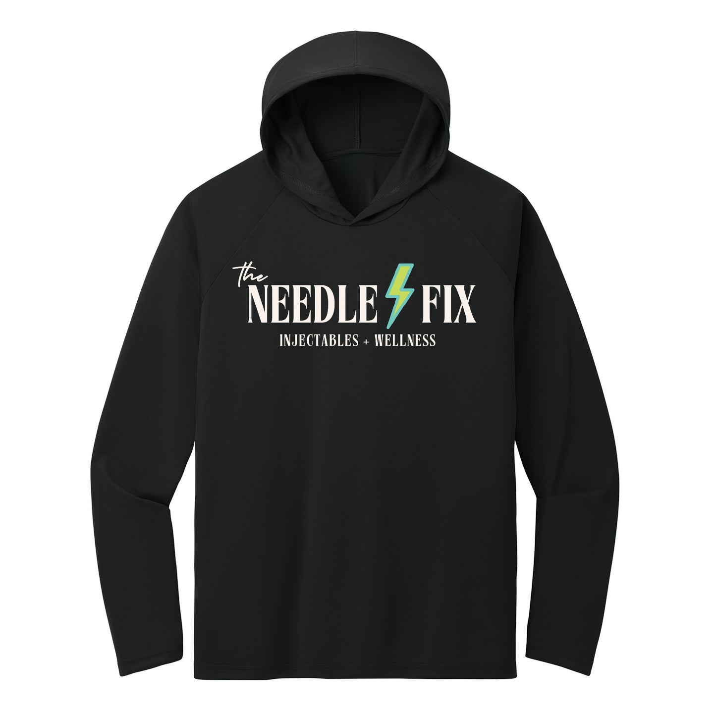 The Needle Fix Performance Hooded Long Sleeve Tee