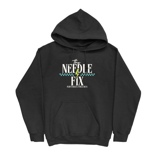 The Needle Fix Stacked Logo Hoodie