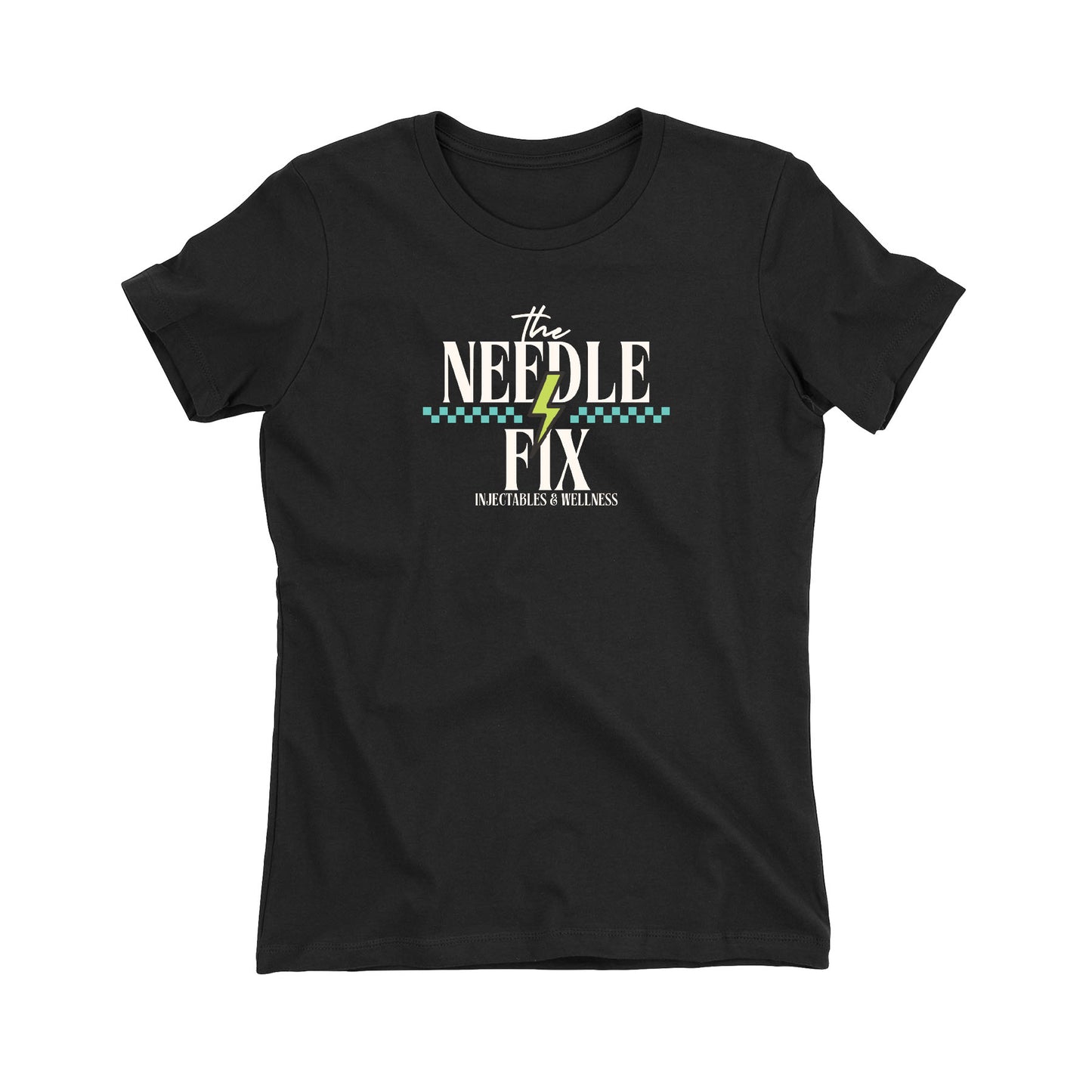 The Needle Fix Stacked Logo Women's Fit Tee