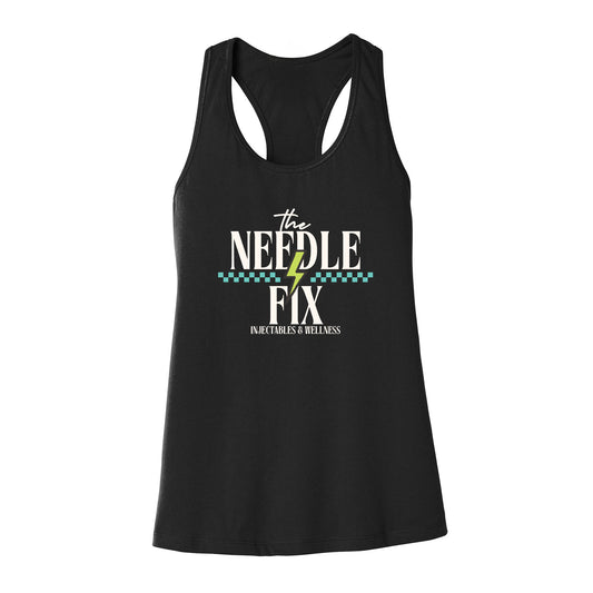 The Needle Fix Stacked Logo Women's Racerback Tank