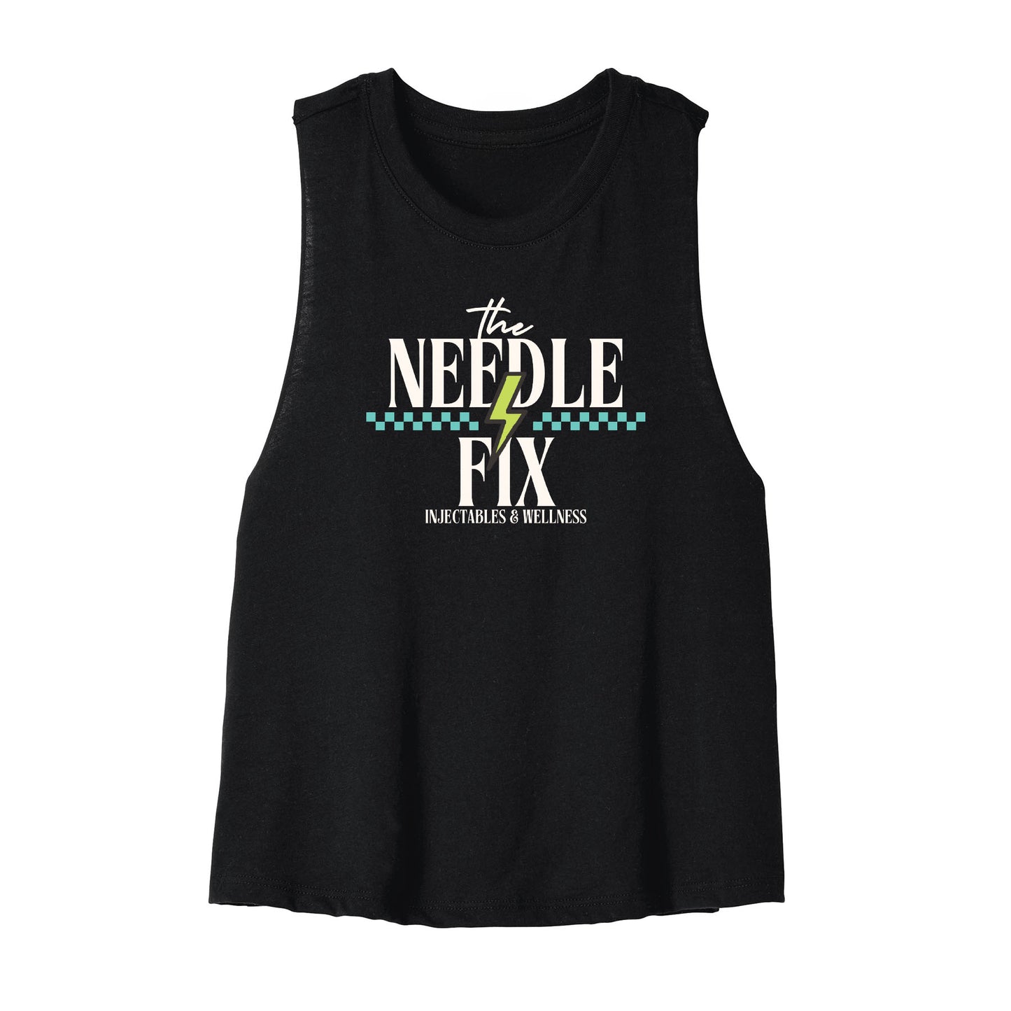 The Needle Fix Stacked Cropped Racerback Tank