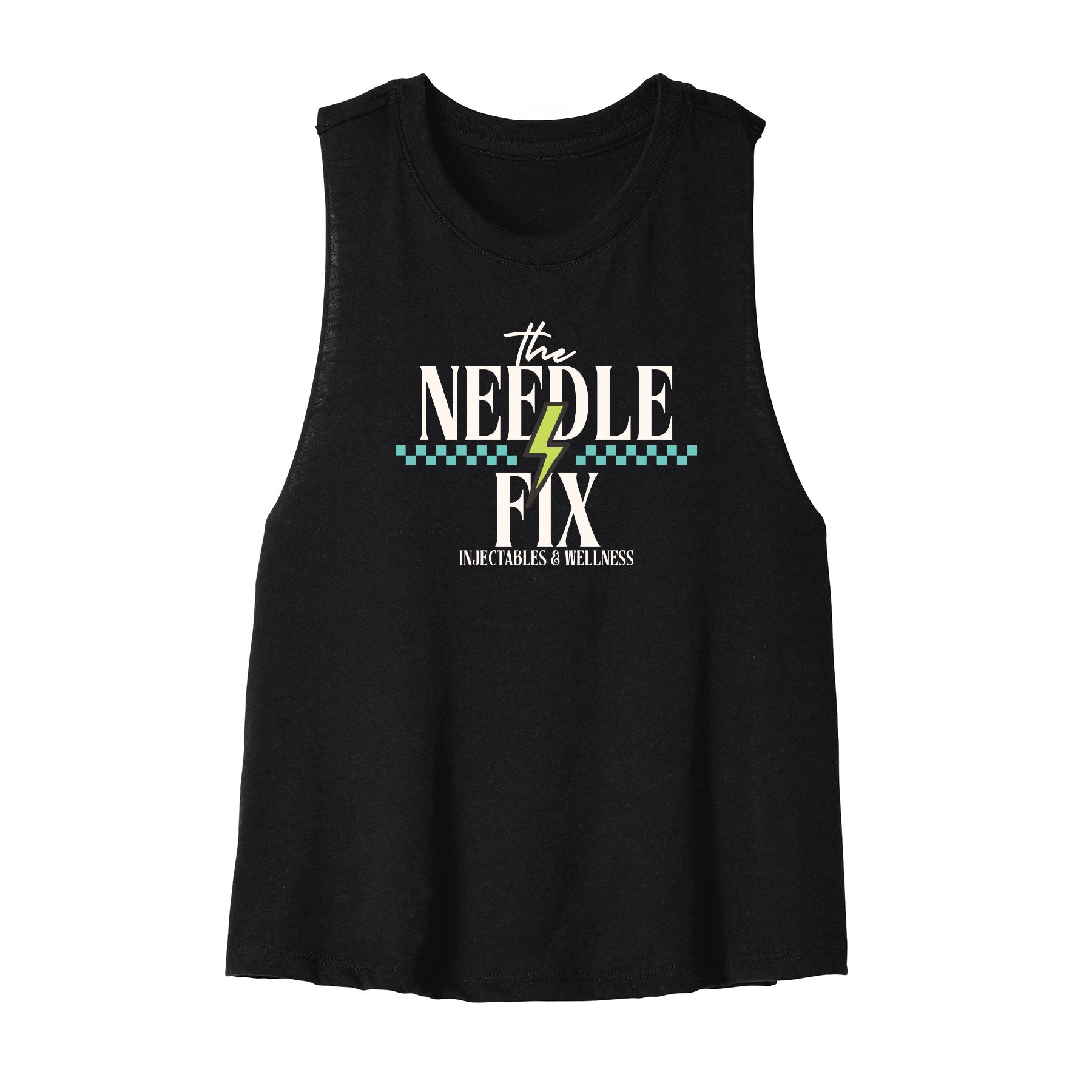 The Needle Fix Stacked Cropped Racerback Tank