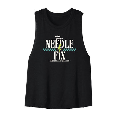 The Needle Fix Stacked Cropped Racerback Tank