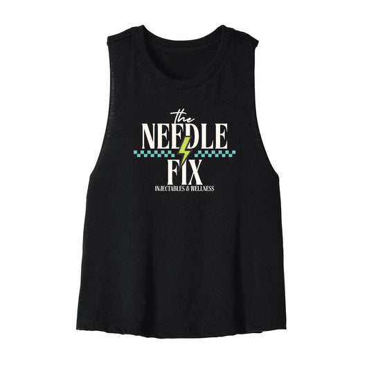 The Needle Fix Stacked Cropped Racerback Tank