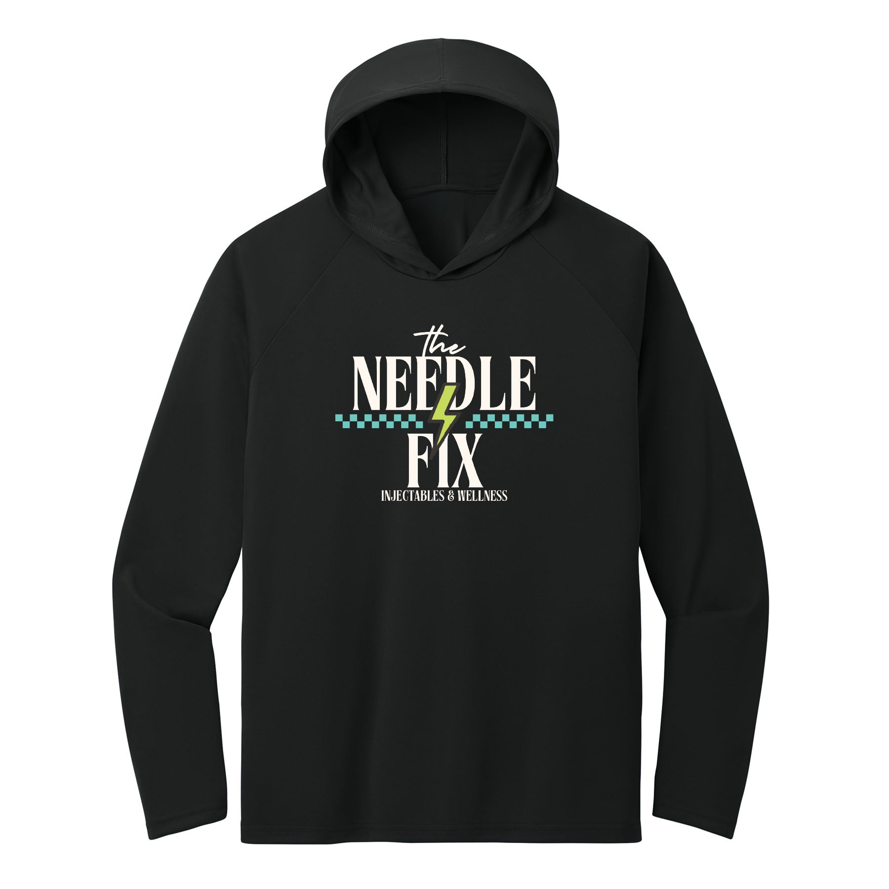 The Needle Fix Stacked Performance Hooded Long Sleeve Tee