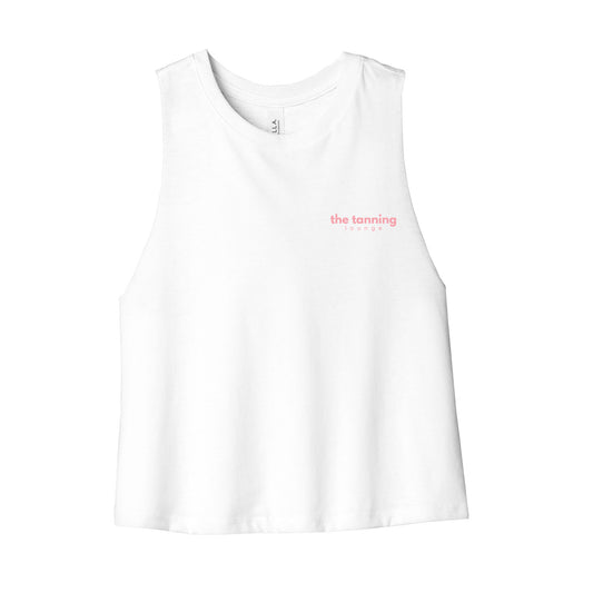 The Tanning Lounge Cropped Racerback Tank