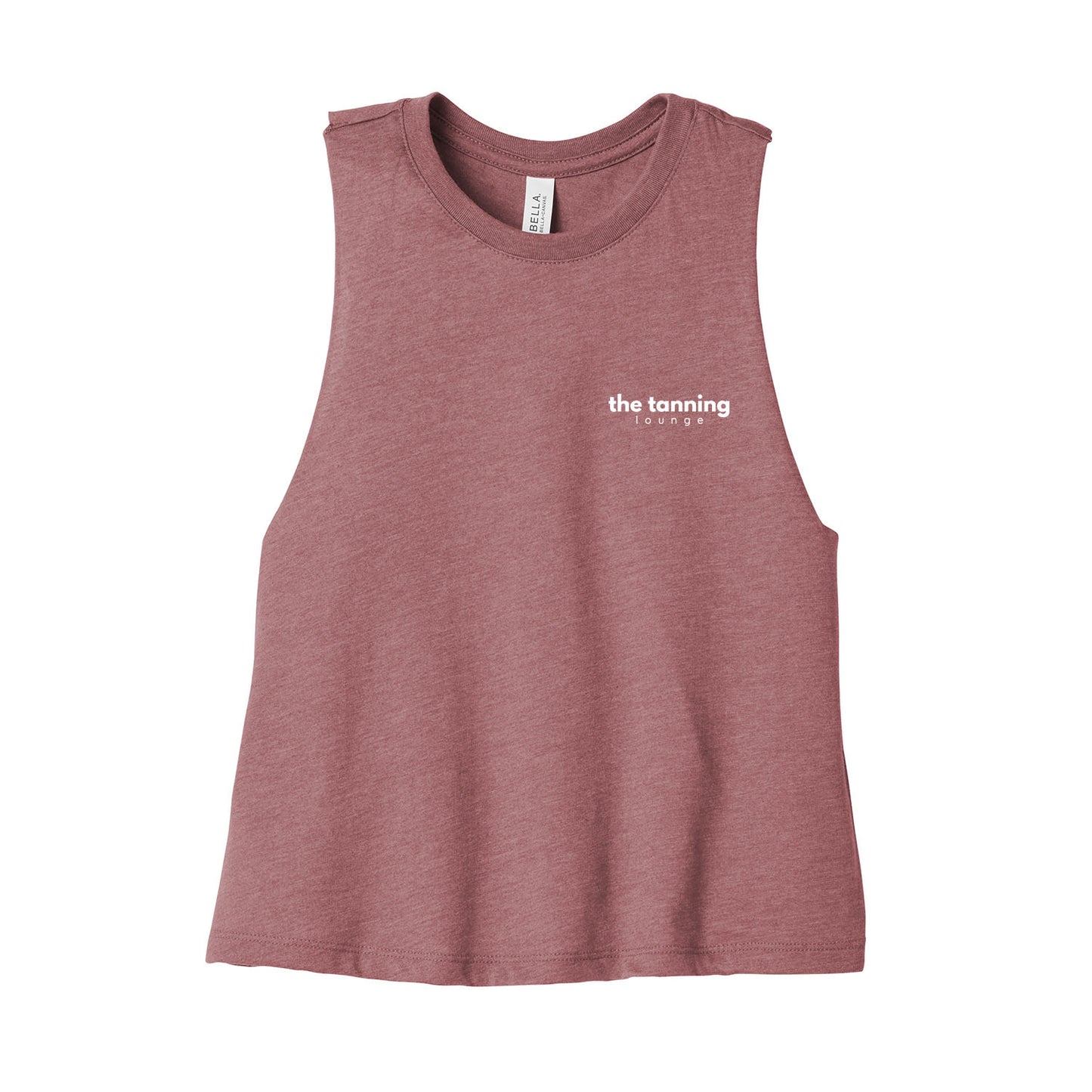 The Tanning Lounge Cropped Racerback Tank