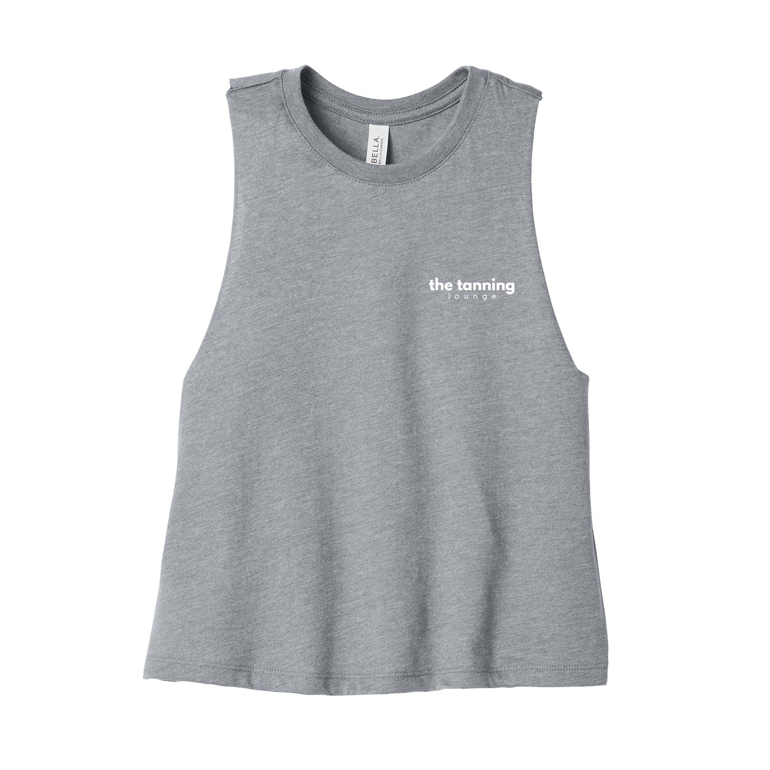 The Tanning Lounge Cropped Racerback Tank