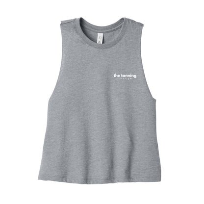The Tanning Lounge Cropped Racerback Tank