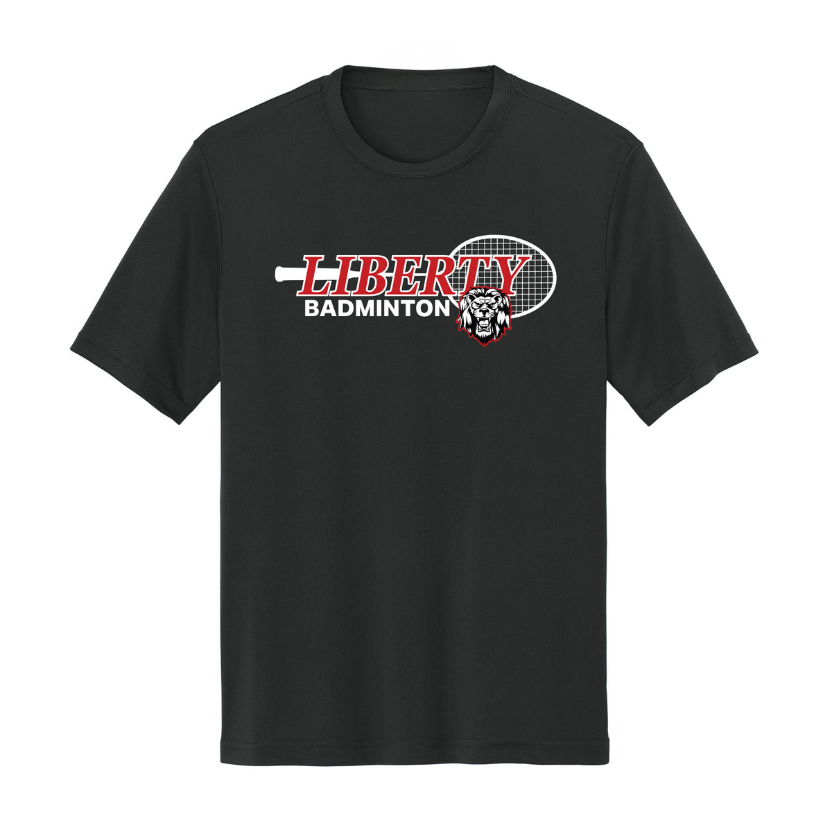Liberty Badminton Racket Dri Fit Tee
