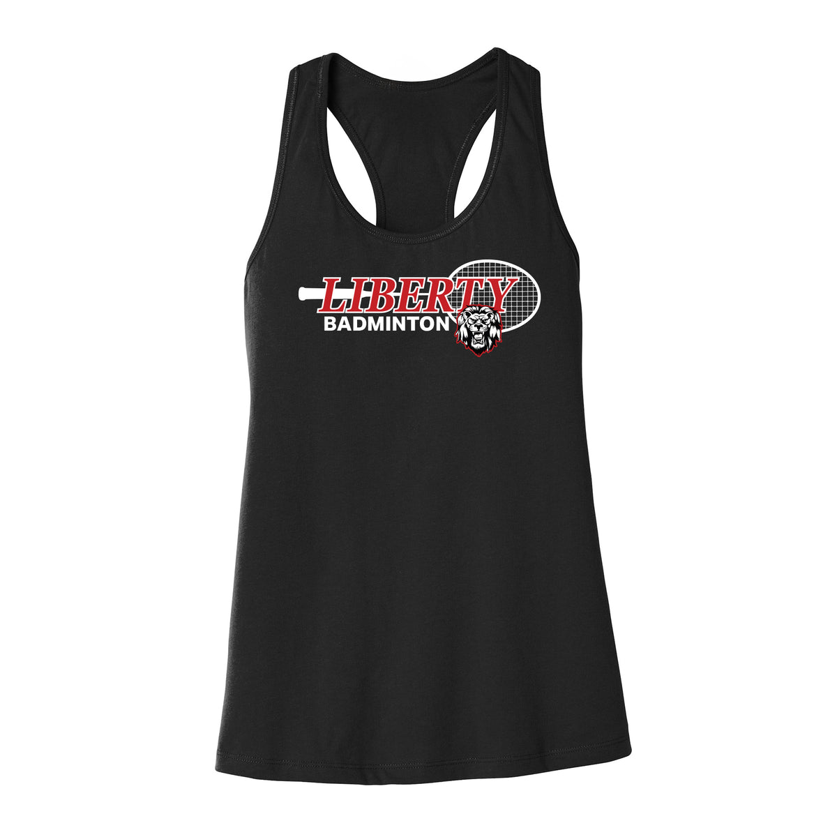 Liberty Badminton Racket Women's Racerback Tank