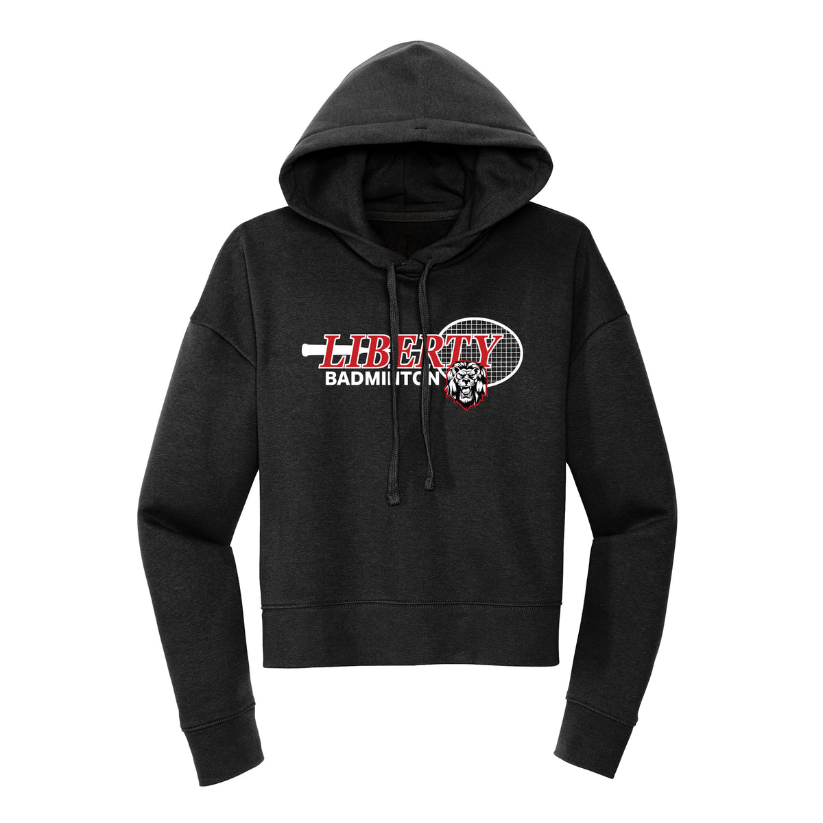 Liberty Badminton Racket Cropped Hoodie