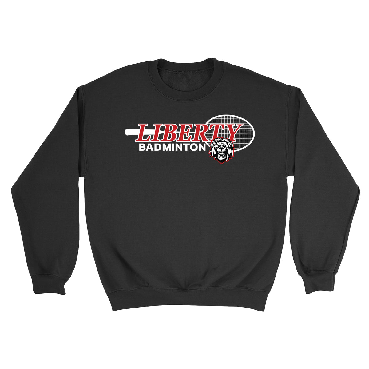 Liberty Badminton Racket Unisex Crewneck Sweatshirt