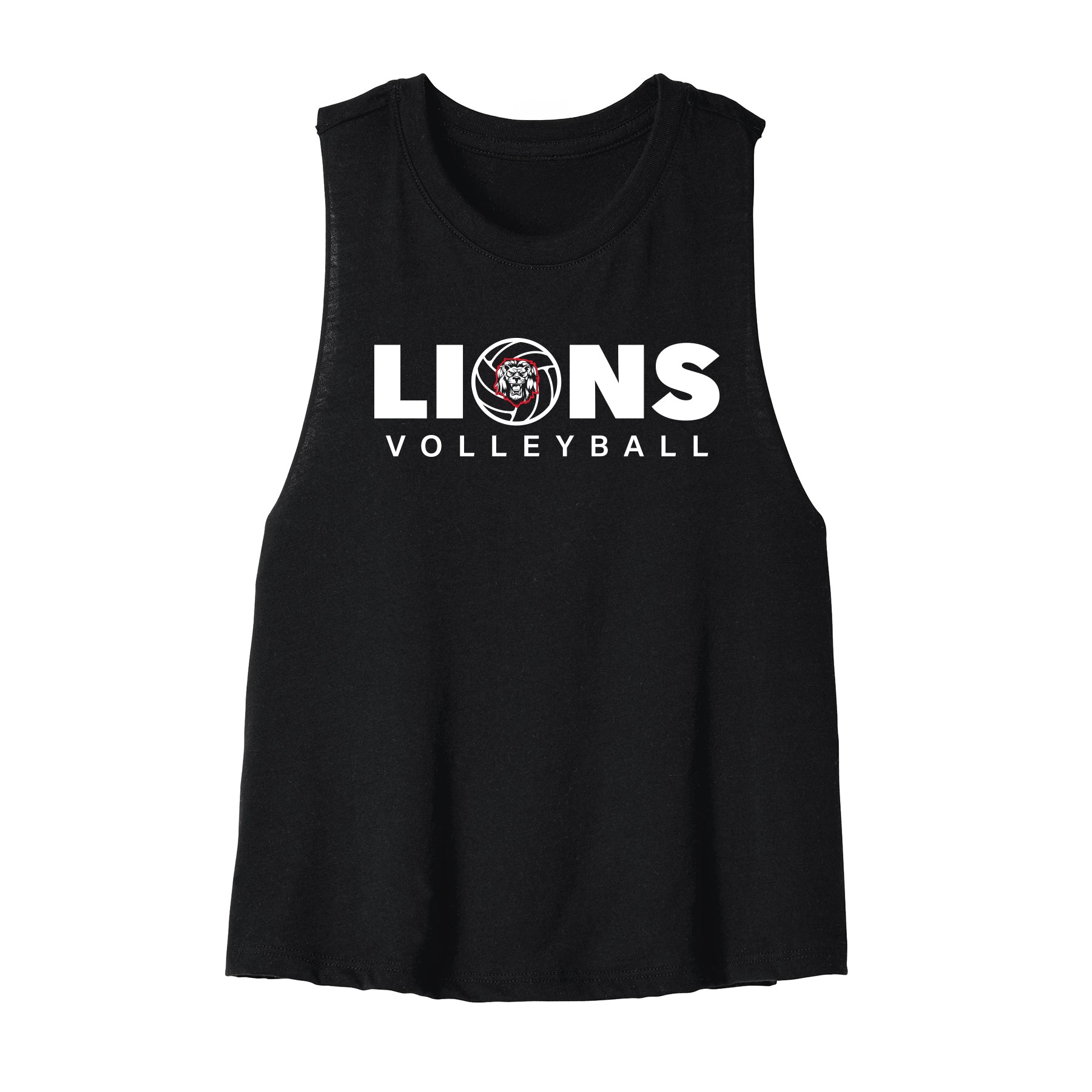Lions Volleyball 2026 Cropped Racerback Tank