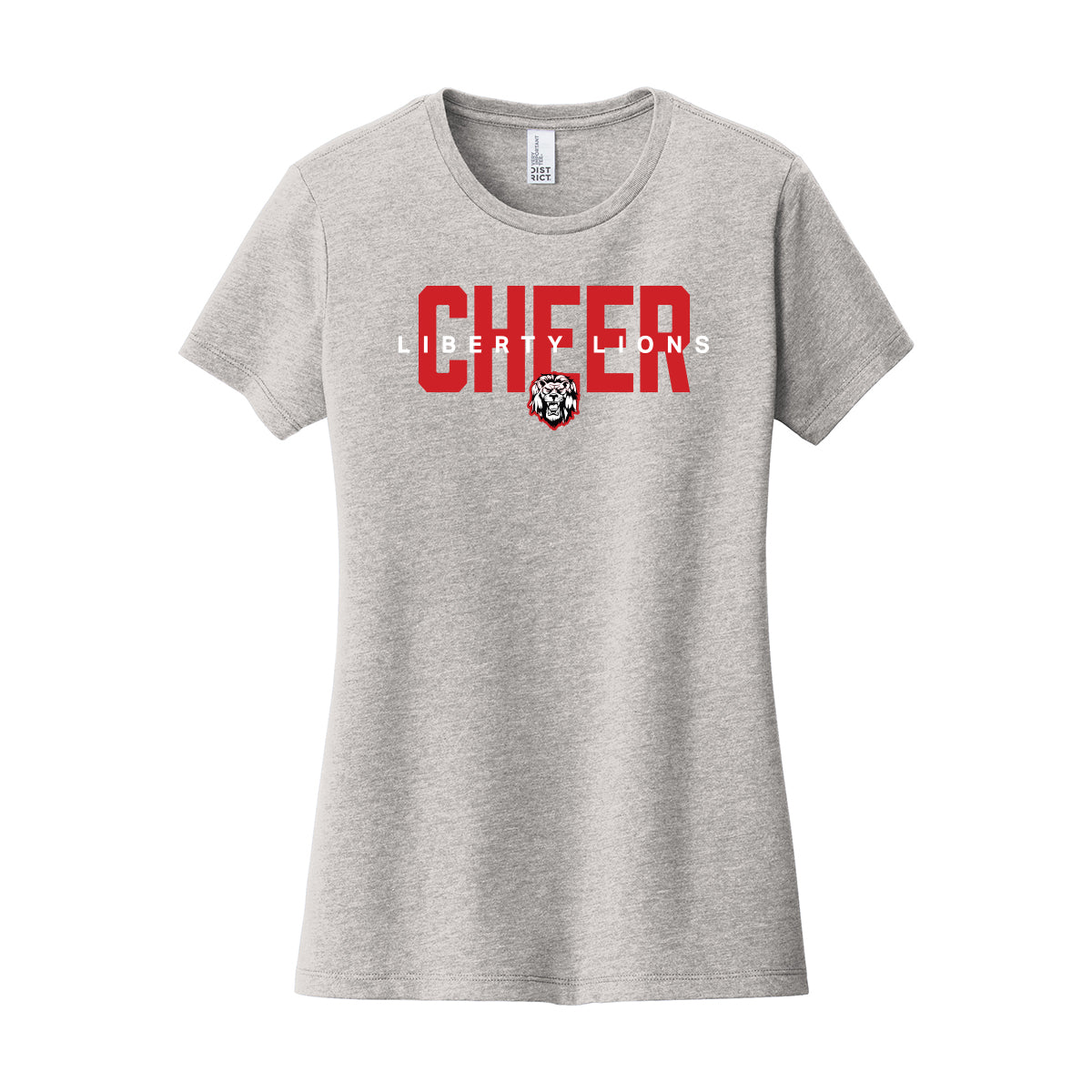 Liberty Lions Cheer Women's Fitted Tee